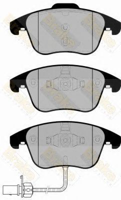 BRAKE ENGINEERING pa1802 -  Комплект тормозных колодок, дисковый тормоз